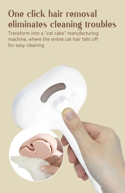 Steamy Pet Brush – Shedding Comb With Water Tank