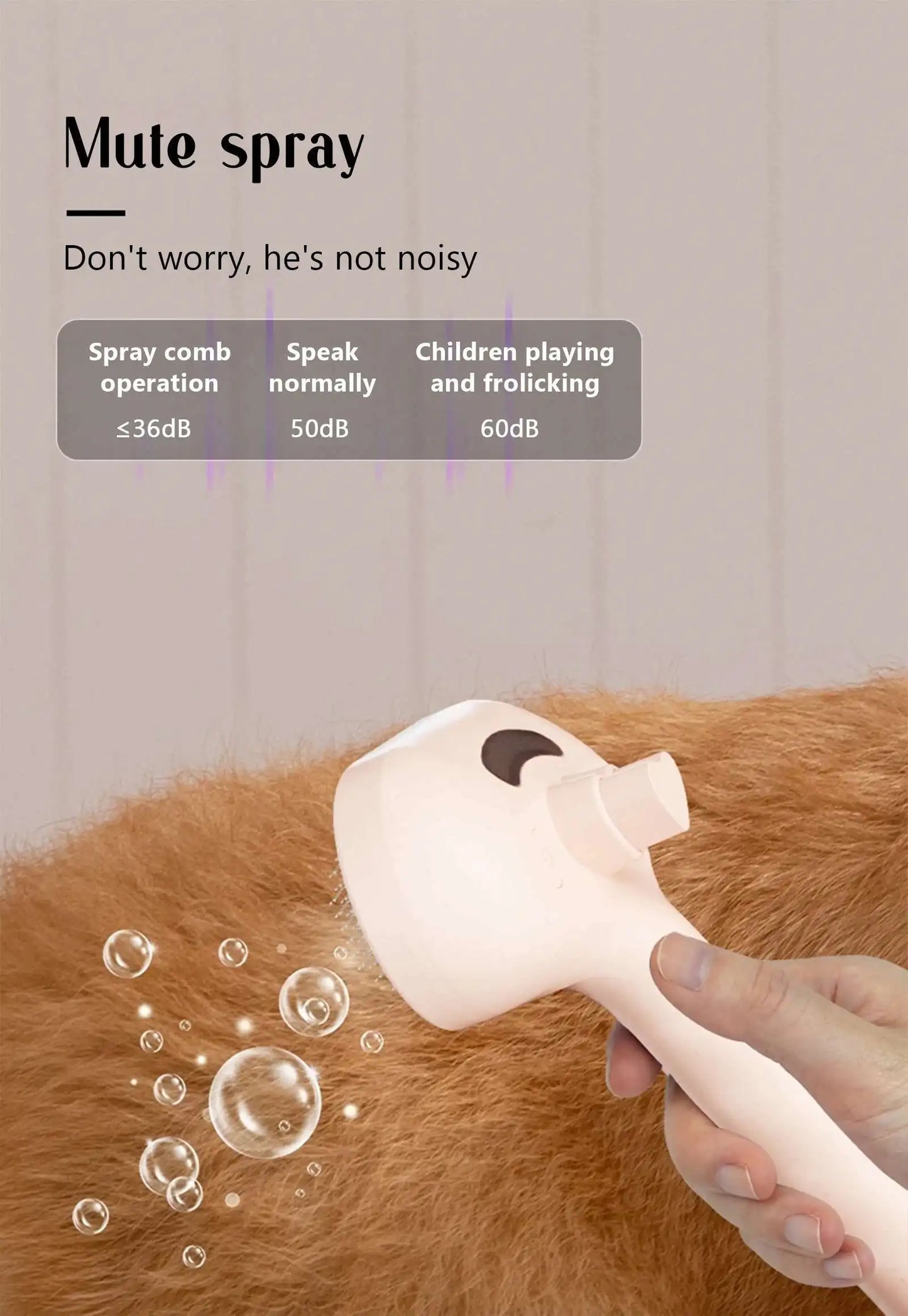 Steamy Pet Brush – Shedding Comb With Water Tank