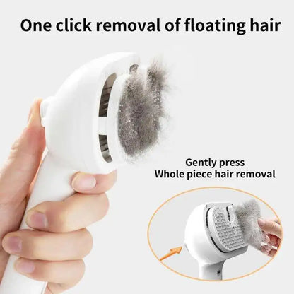 Steamy Pet Brush – Shedding Comb With Water Tank