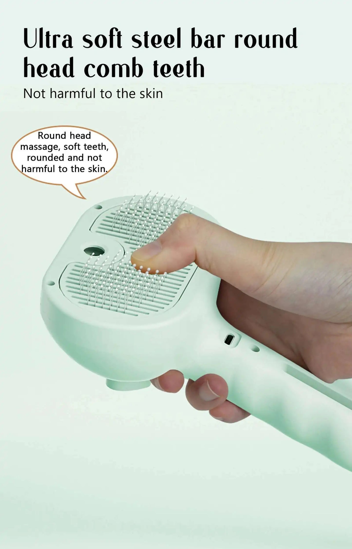 Steamy Pet Brush – Shedding Comb With Water Tank